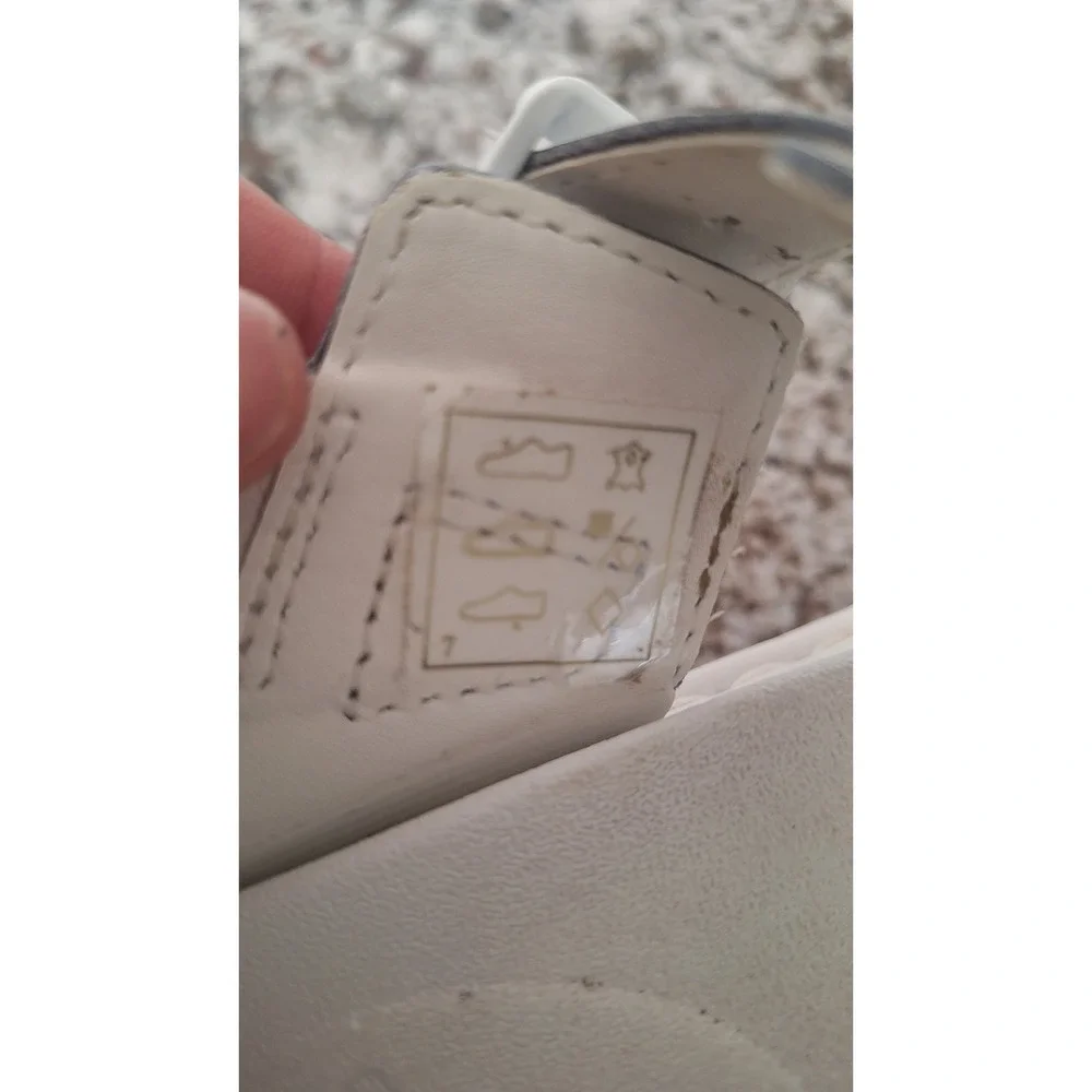 Dr. Martens Voss Quad White Leather Platform Sandals Womens 5 Chunky Buckle